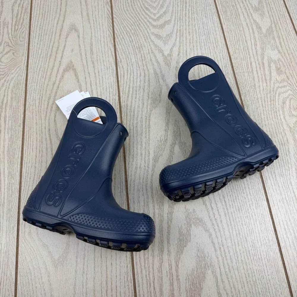 Crocs Kids’ Handle It Rain Boots c11 Navy Blue $45 Children's Shoes